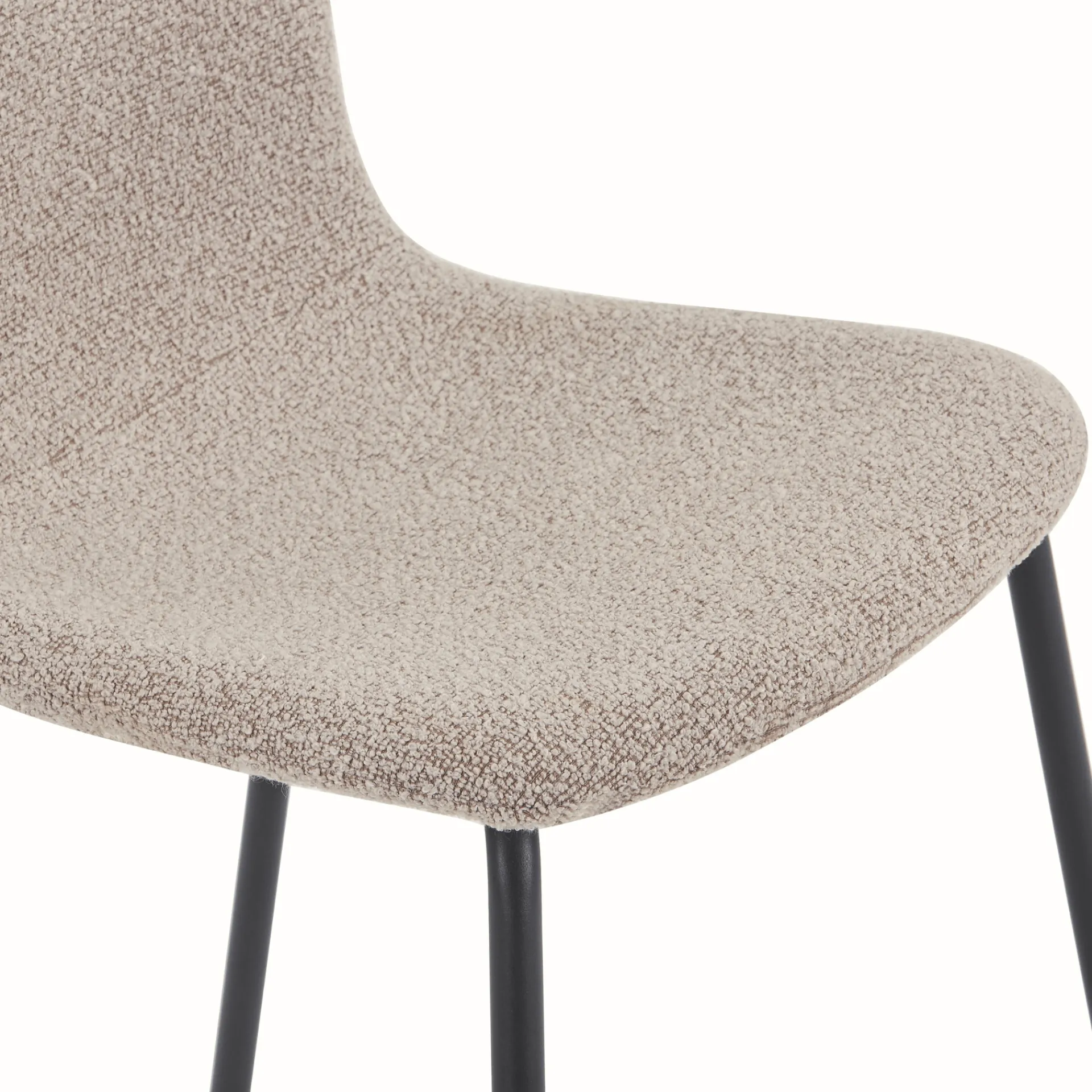 Clearance Nimara Miley spisebordsstol i beige boucle