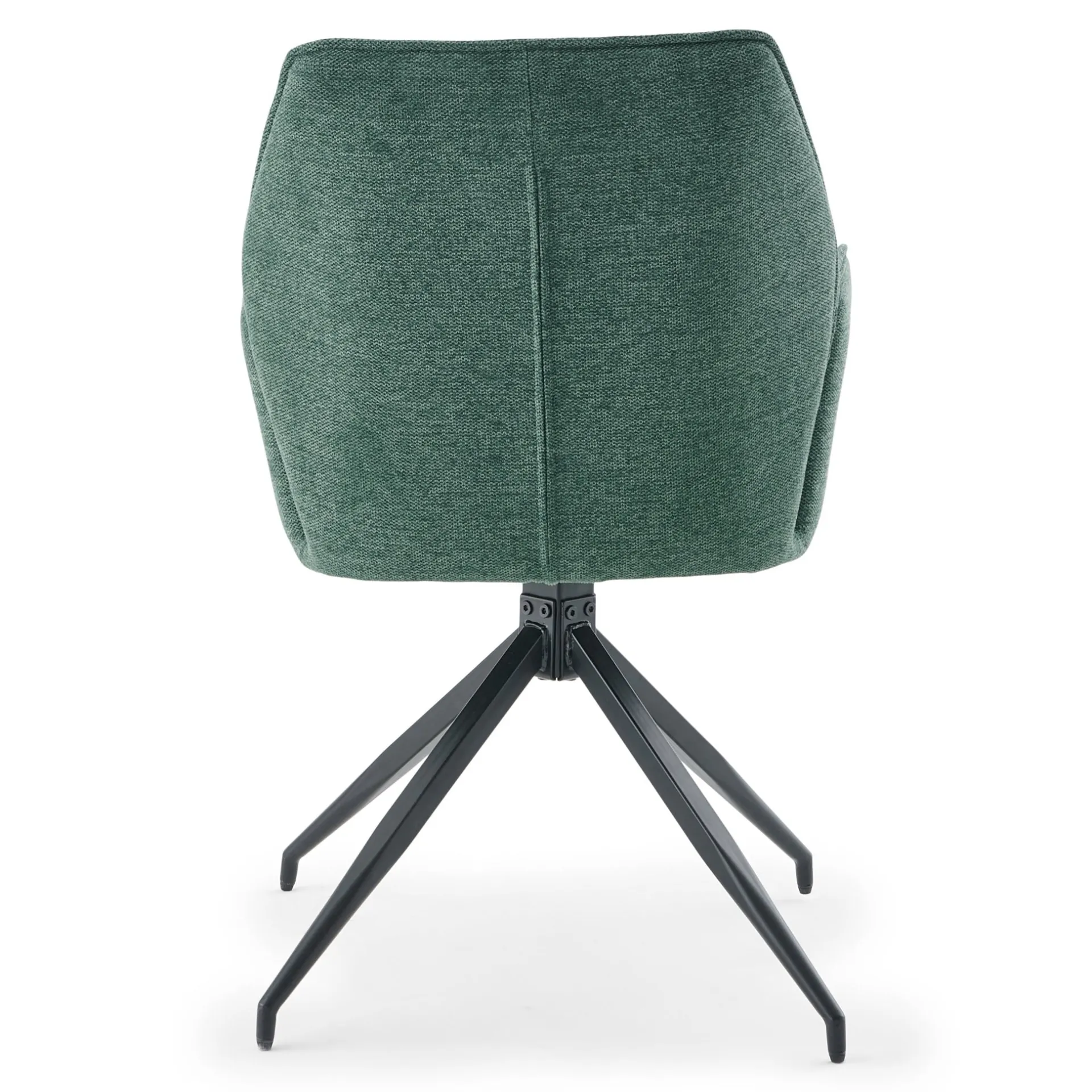 Outlet Nimara Minna Spisebordsstol - grøn tekstil med drejefunktion 360 grader