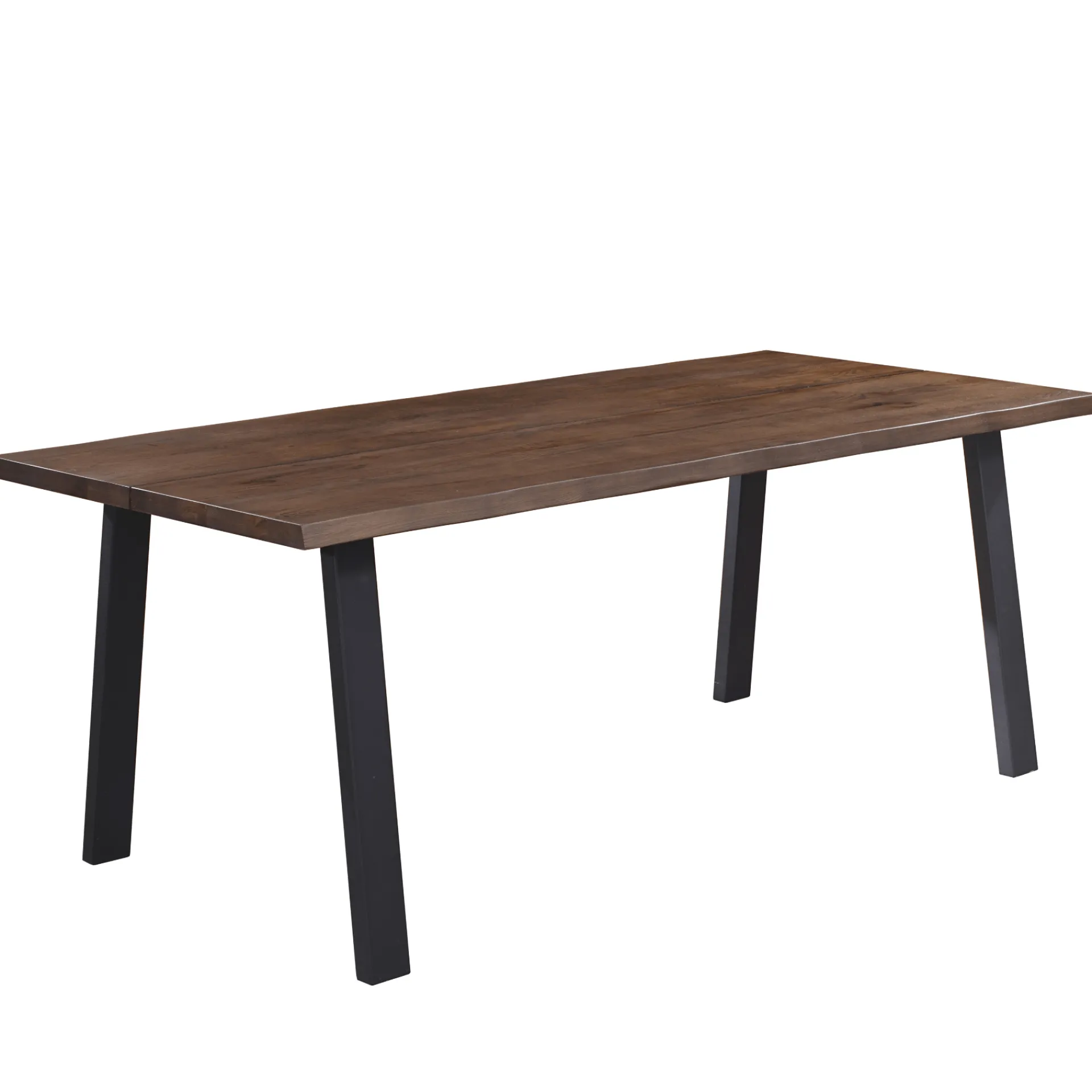 Sale Nimara Molly plankebord - 200x95 cm - i smoked eg med A-ben - (Forberedt til tillægsplader)