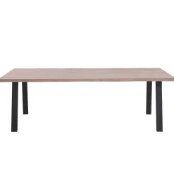 Online Nimara Molly plankebord - 300x95 cm - i hvidolieret eg med A-ben - (Forberedt til tillægsplader)