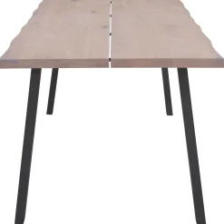 Online Nimara Molly plankebord - 300x95 cm - i hvidolieret eg med A-ben - (Forberedt til tillægsplader)