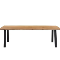 Sale Nimara Molly plankebord - 200x95 cm - naturligt olieret eg med A-ben (Forberedt til tillægsplader)