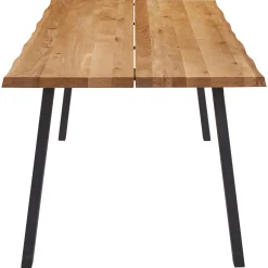 Online Nimara Molly plankebord - 240x95 cm - naturligt olieret eg med A-ben (Forberedt til tillægsplader)