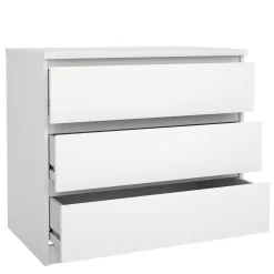 Sale Nimara Naia kommode 3 skuffer hvid H: 70 x B: 77 x D: 50 cm