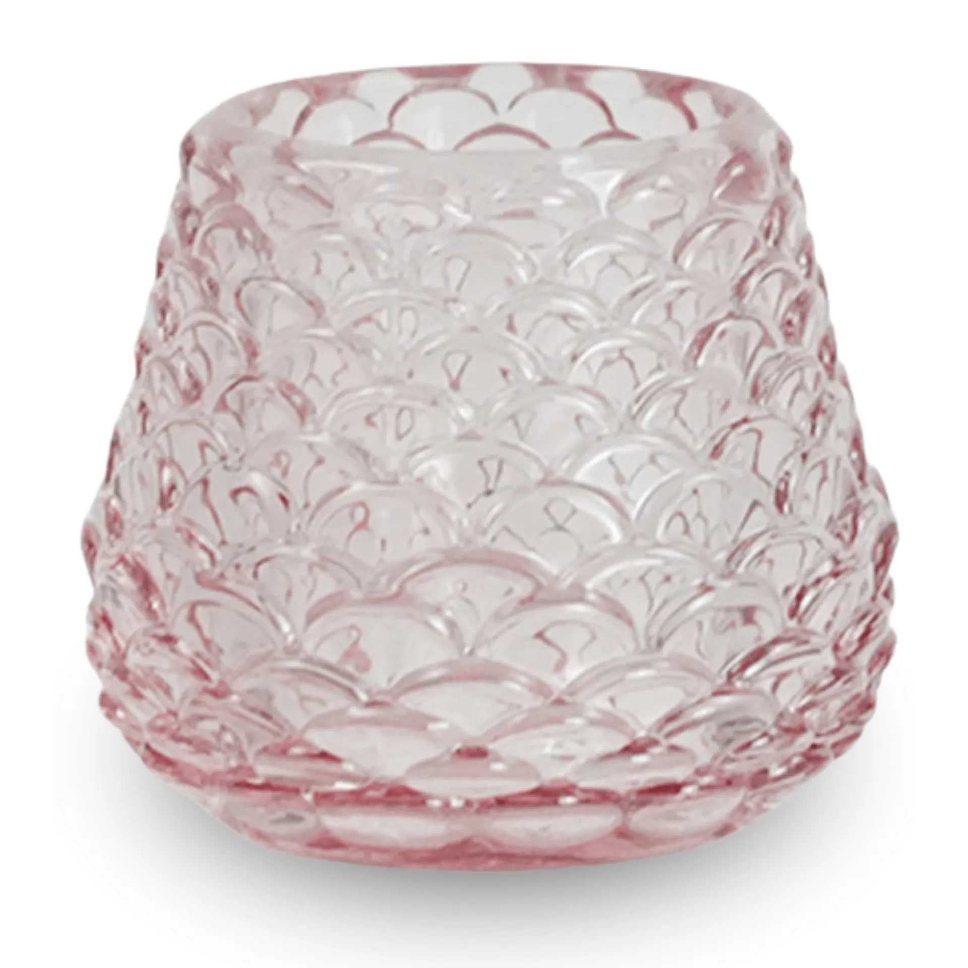 Sale Nimara Naja glas fyrfadsstage lyserød 7 cm