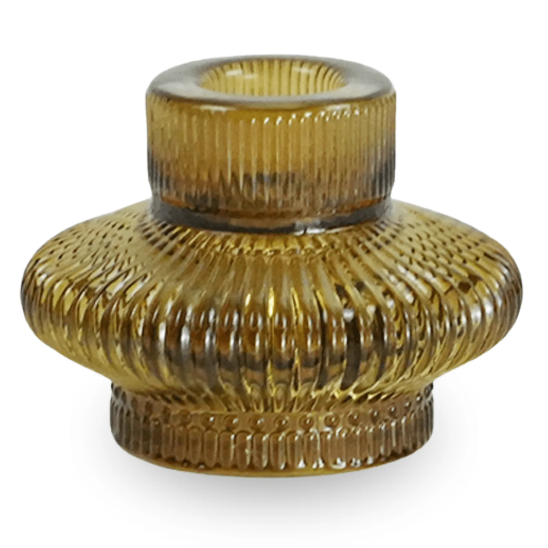 Discount Nimara Nala glas lysestage amber 6 cm