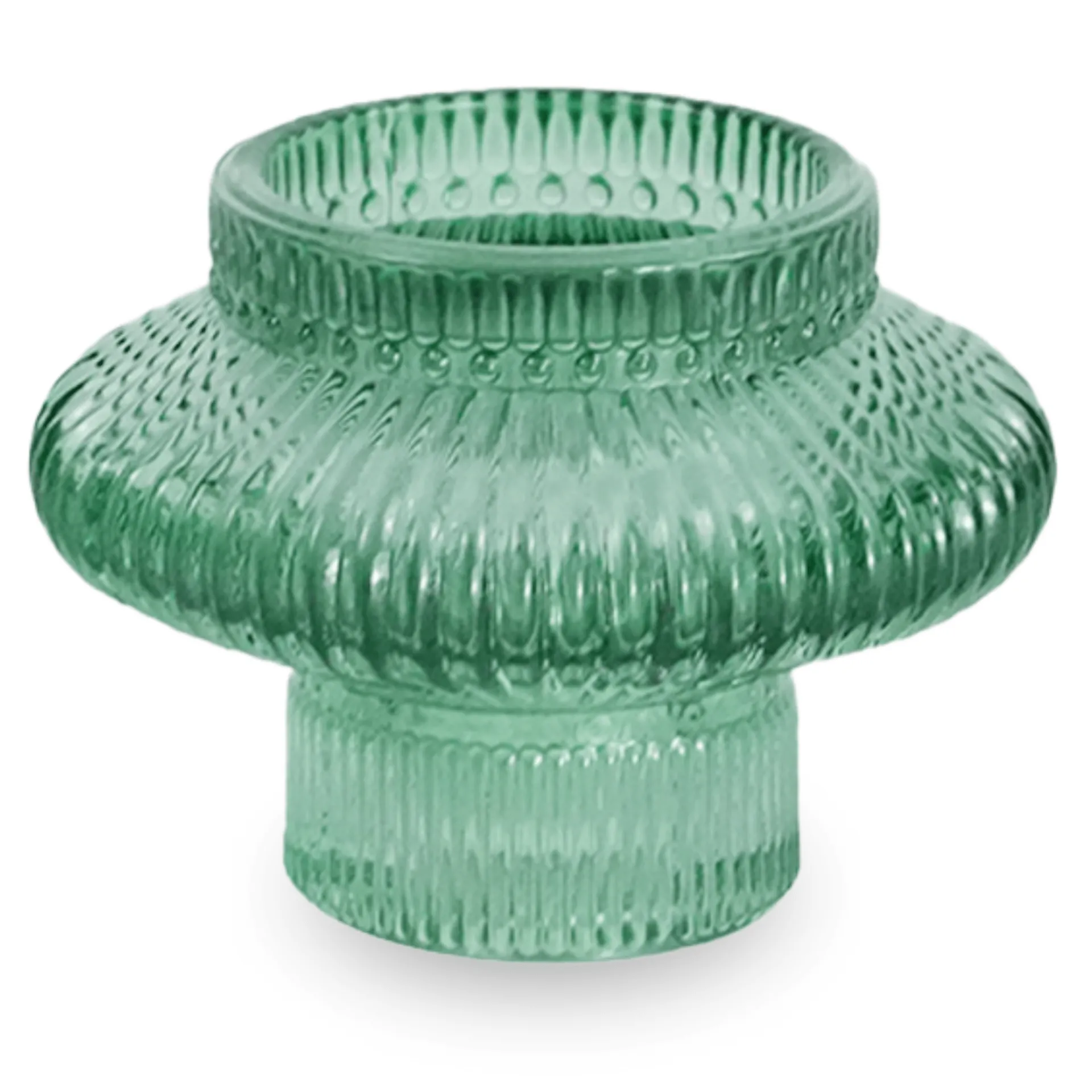 Hot Nimara Nala glas lysestage grøn 6 cm