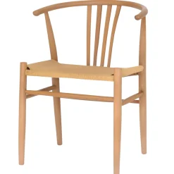 Outlet Nimara Naomi spisebordsstol i bøg med fletsæde