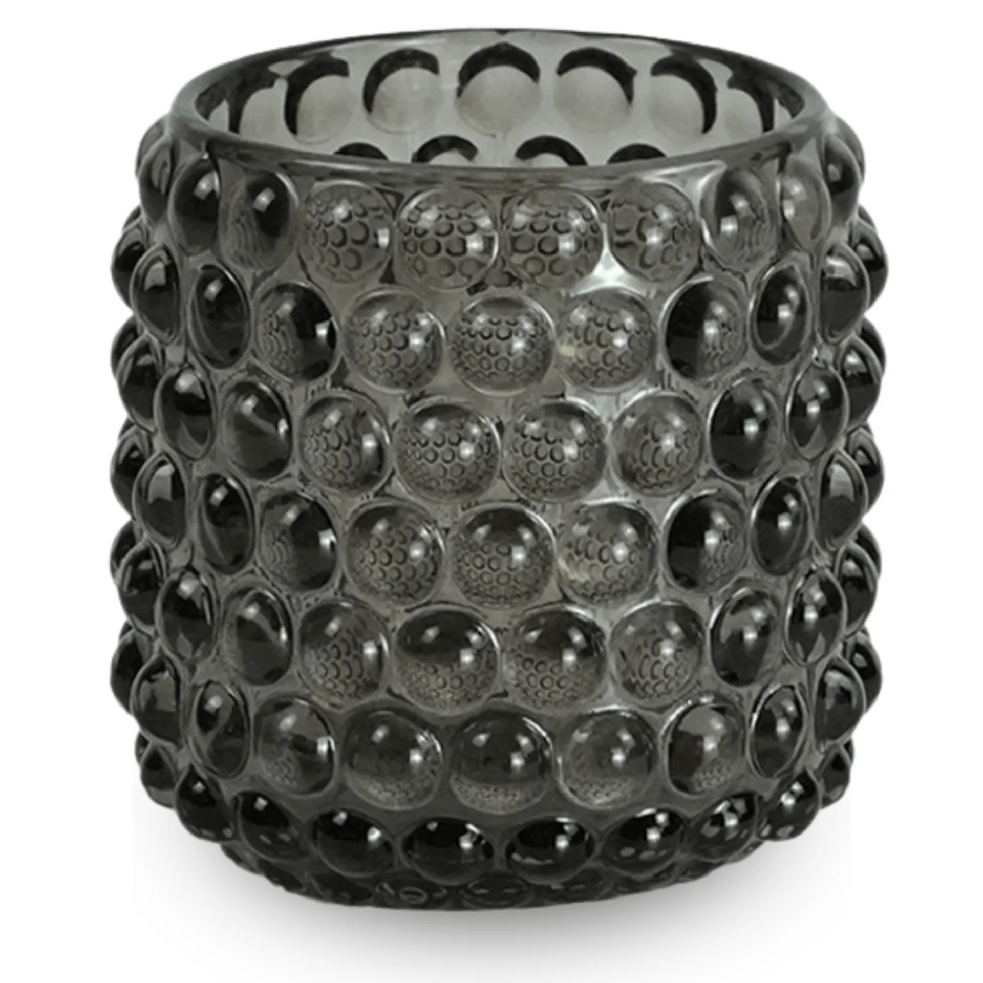 Sale Nimara Nelly glas fyrfadsstage grå 8,5 cm