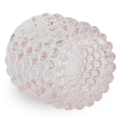 Hot Nimara Nelly glas fyrfadsstage lyserød 8,5 cm