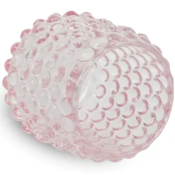 Hot Nimara Nelly glas fyrfadsstage lyserød 8,5 cm