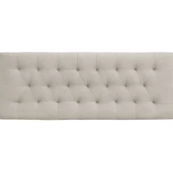 Discount Nimara Nia sengegavl 180x63 cm i beige tekstil