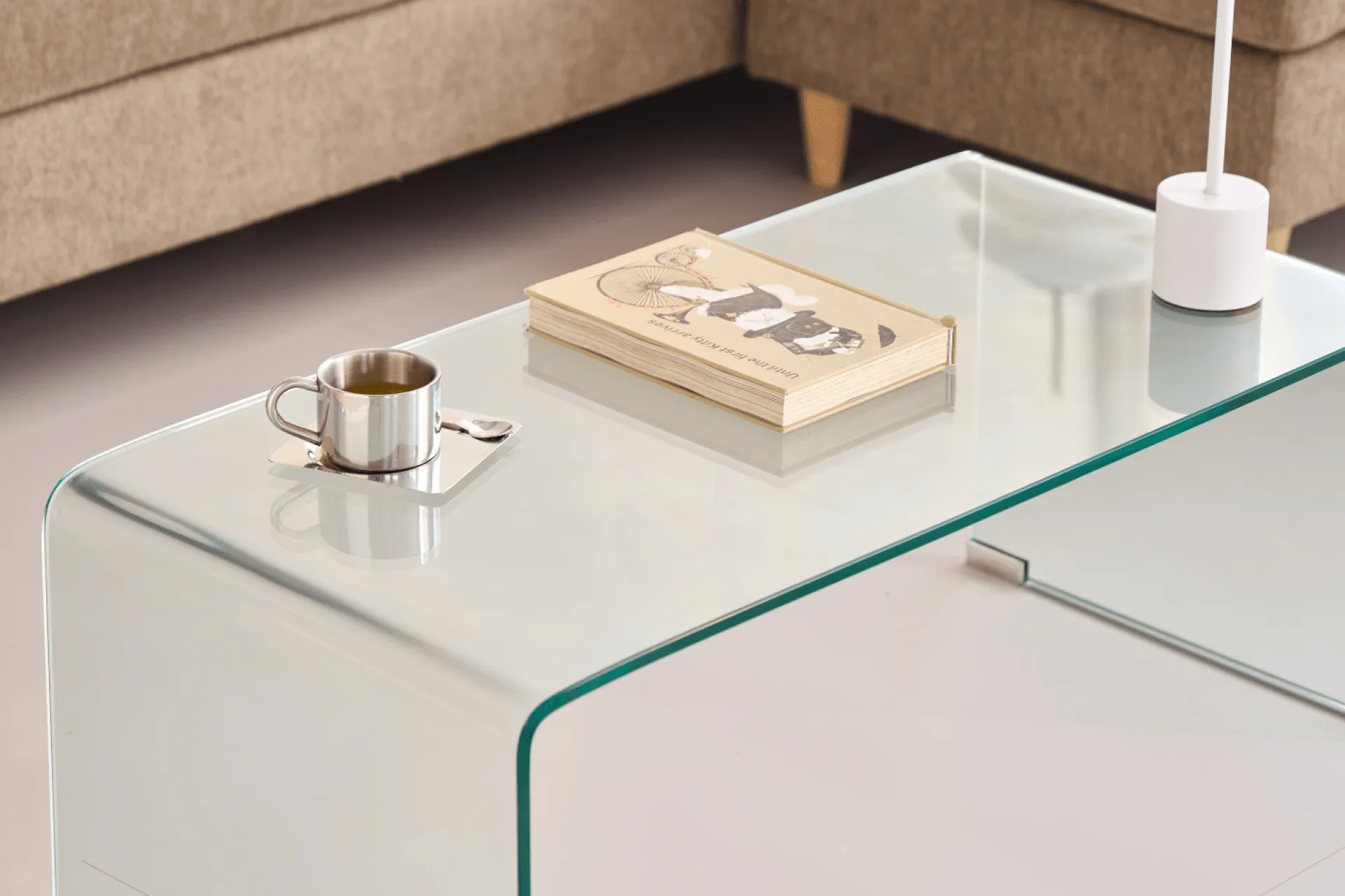 Sale Nimara Nicole glas sofabord 95x45x35 cm