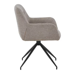 Sale Nimara Ofelia Spisebordsstol - Sand Med Drejefunktion 360 Grader
