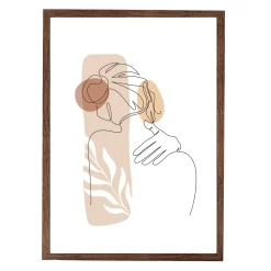 Clearance Nimara Paloma billedramme 50x70 cm røget træ