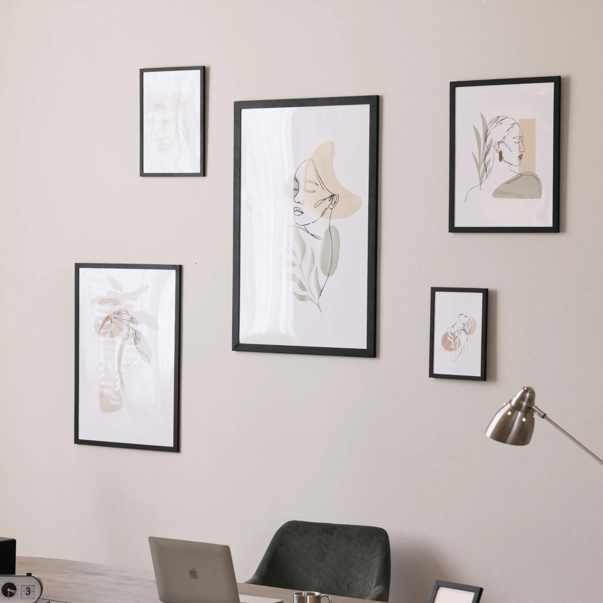 New Nimara Paloma billedramme 50x70 cm sort