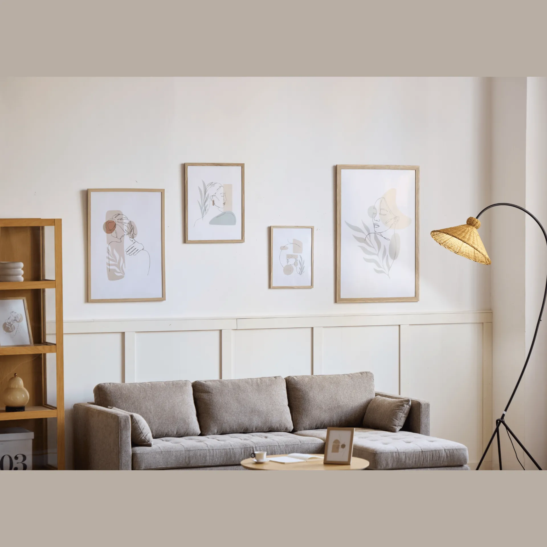 Outlet Nimara Paloma billedramme 50x70 cm træ