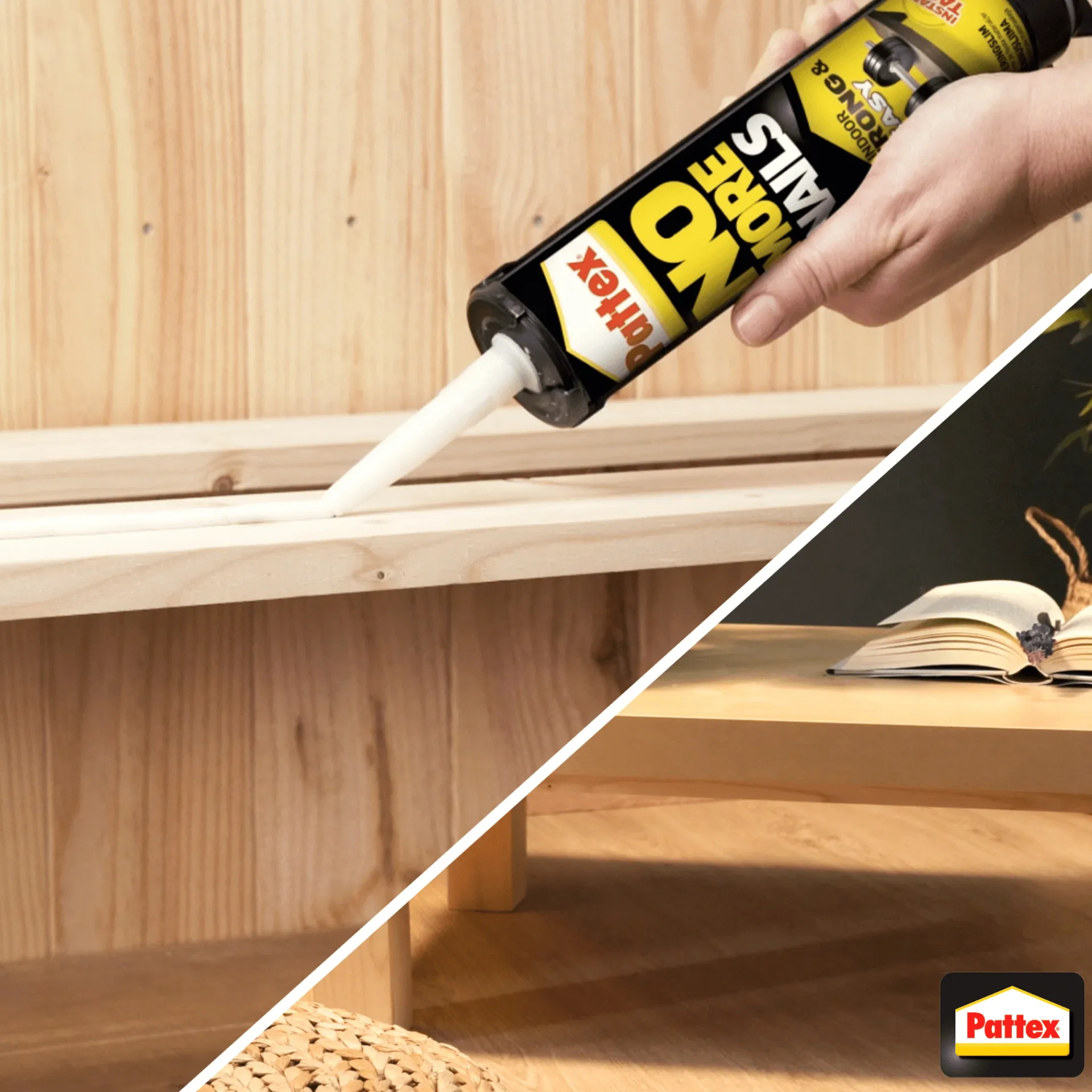 Discount Nimara Pattex No More Nails monteringslim til akustikpaneler 300 ml / 1 stk. pr. akustikpanel