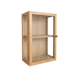 Best Nimara Piper væghængt vitrineskab 60x40x20 cm eg