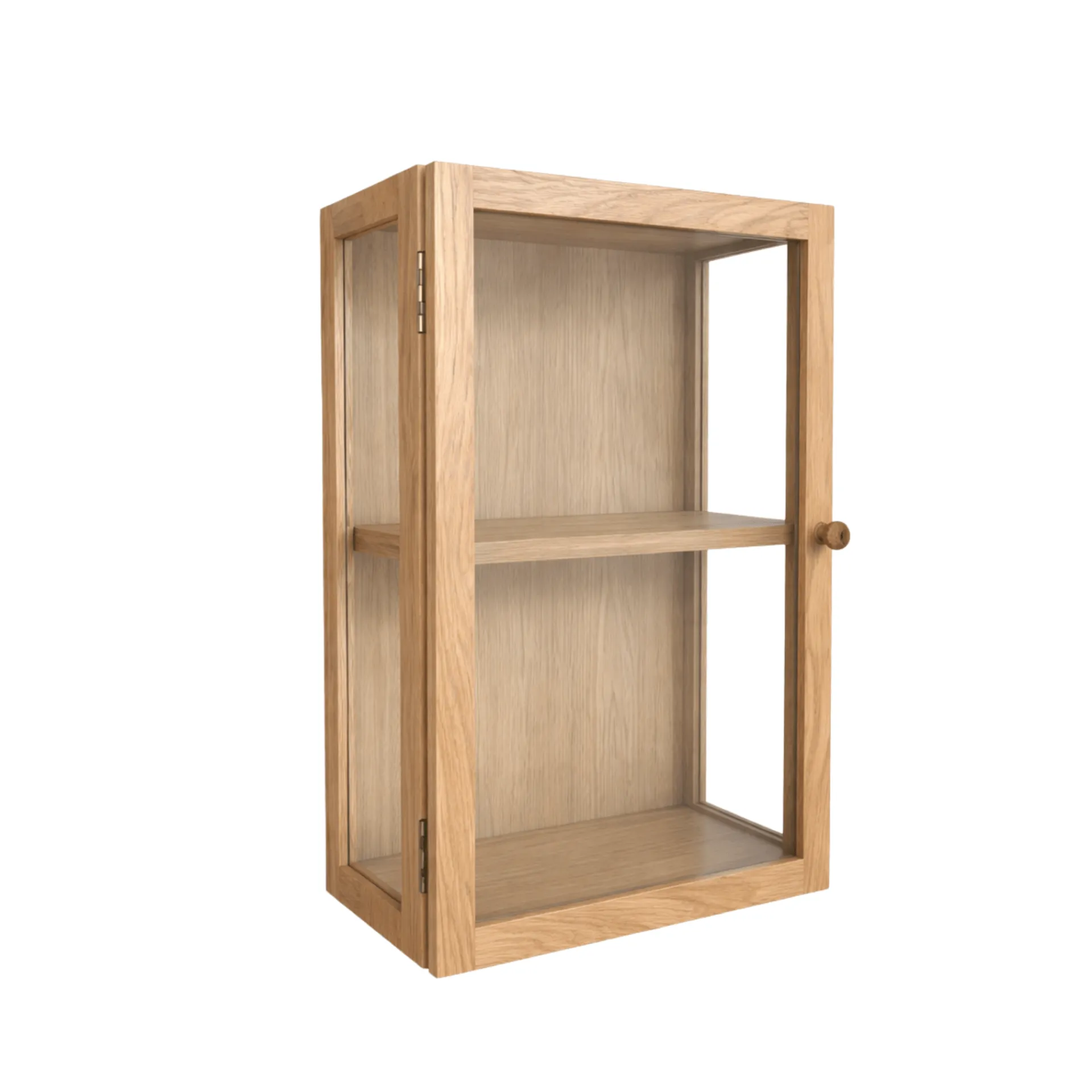 Best Nimara Piper væghængt vitrineskab 60x40x20 cm eg