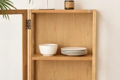 Best Nimara Piper væghængt vitrineskab 60x40x20 cm eg