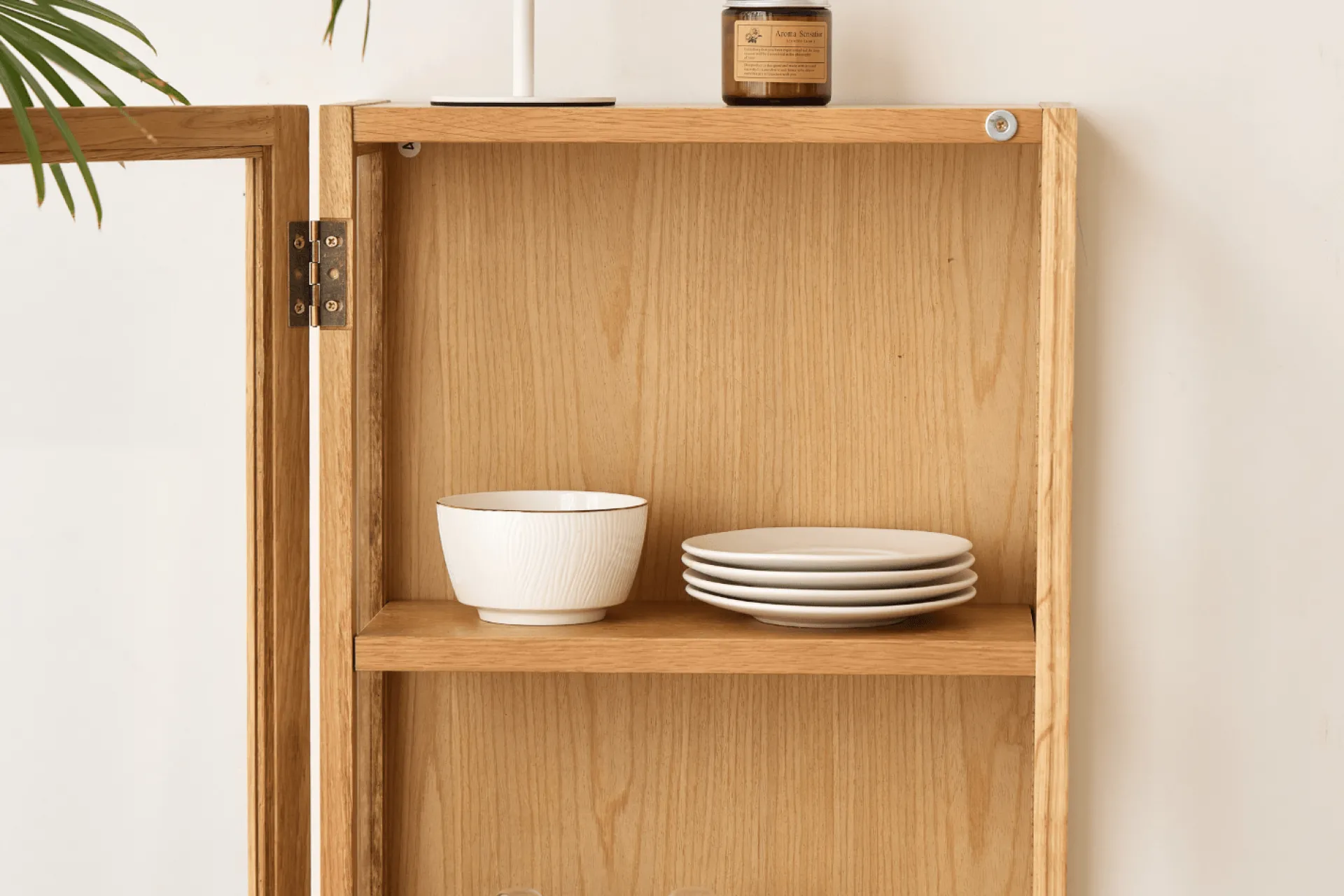 Best Nimara Piper væghængt vitrineskab 60x40x20 cm eg