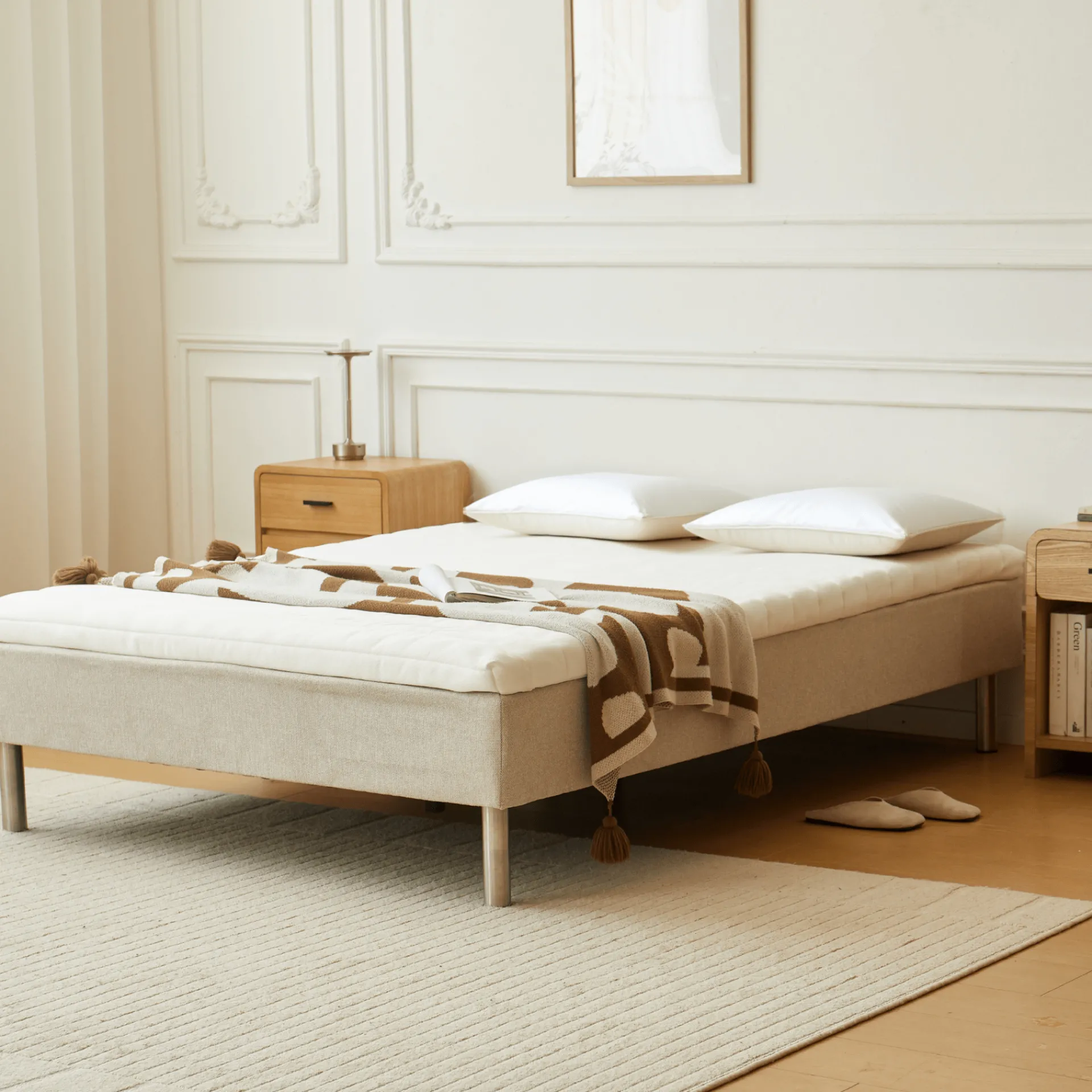 Sale Nimara Premium Aksel hvid topmadras i memoryskum 140x200x7 cm