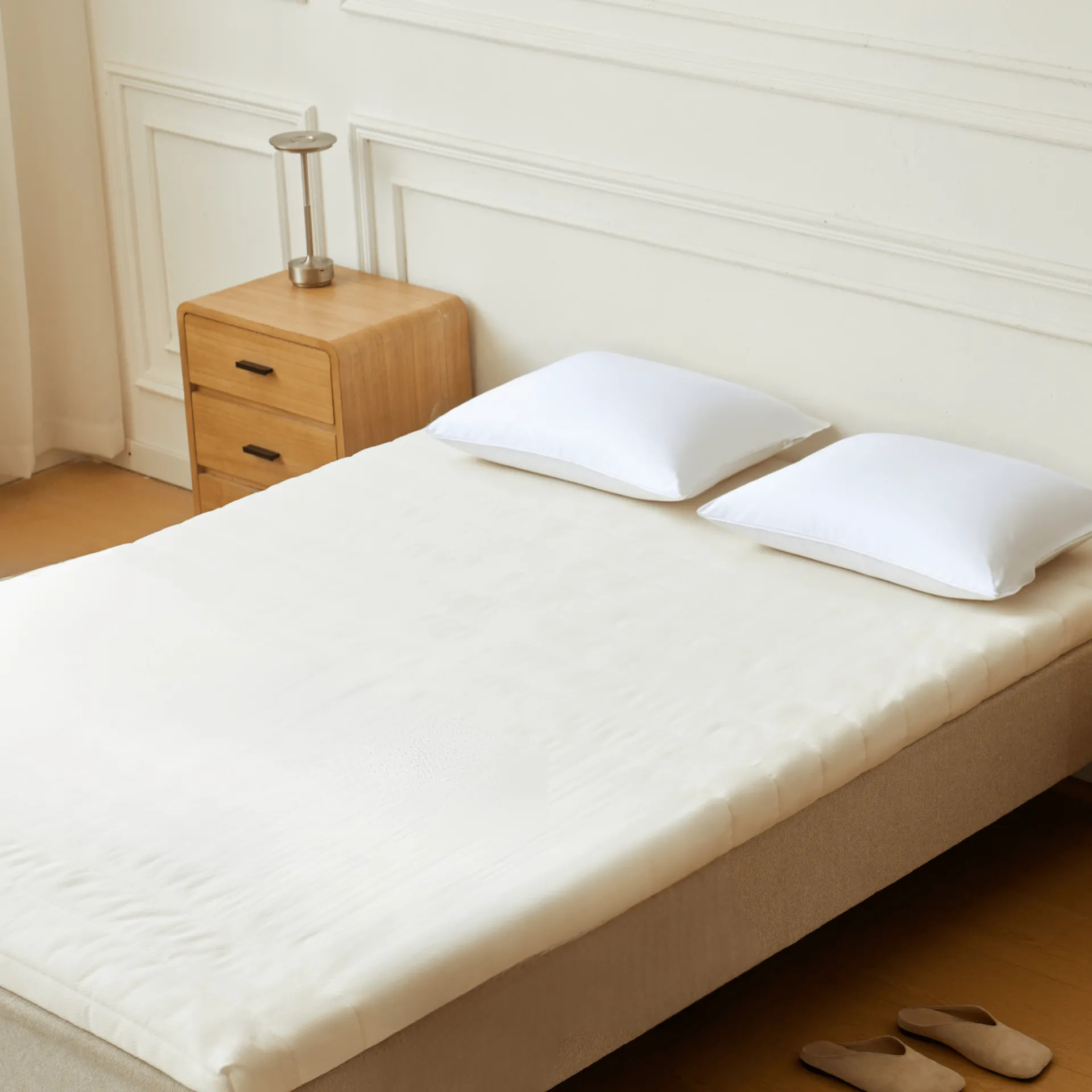 Sale Nimara Premium Aksel hvid topmadras i memoryskum 140x200x7 cm