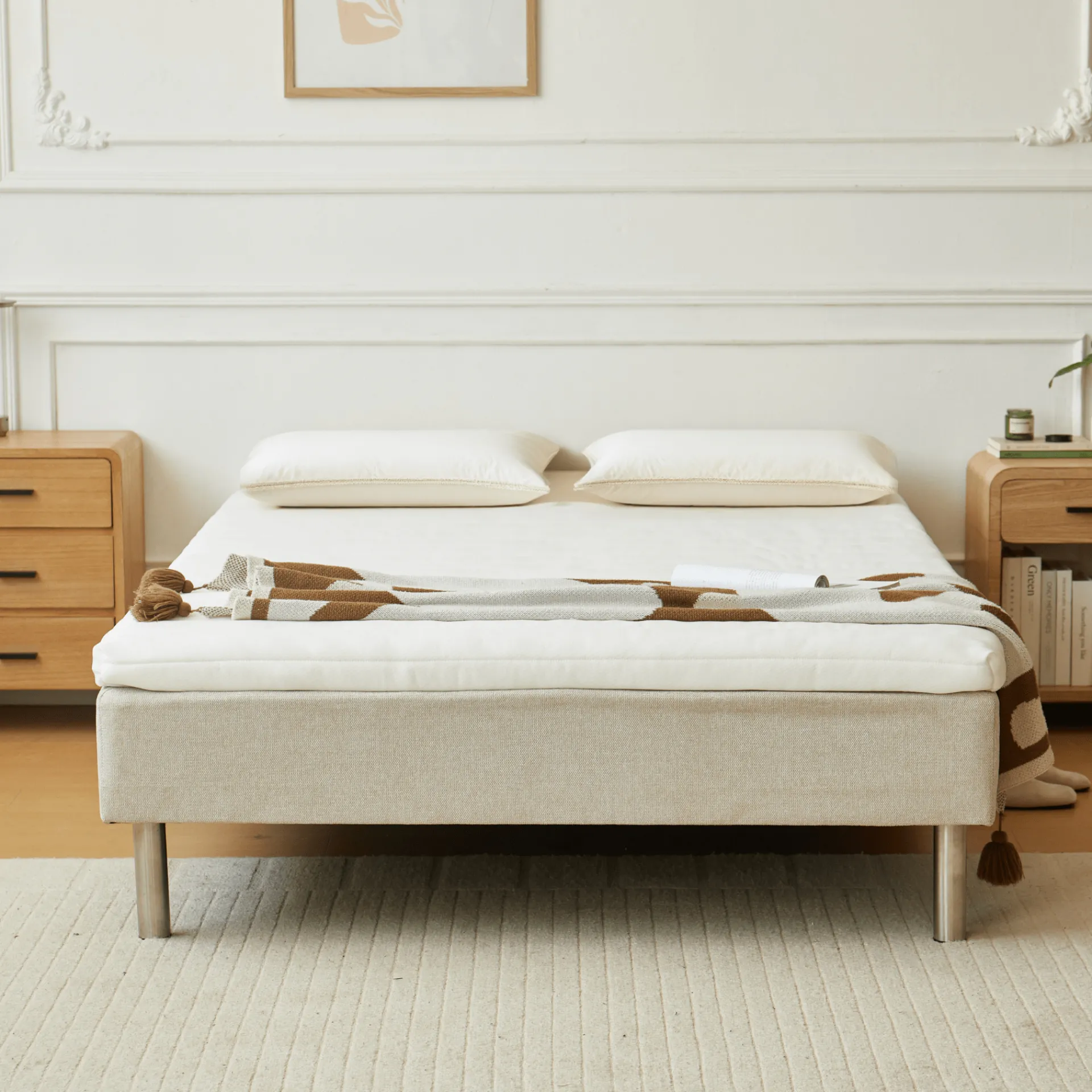 Sale Nimara Premium Aksel hvid topmadras i memoryskum 140x200x7 cm