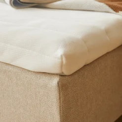 Clearance Nimara Premium boxmadras seng i beige 180x200 cm med 7 cm topmadras i memoryskum ekskl. ben