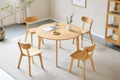 Clearance Nimara Rory spisebordsstol - Træstol i egetræsfiner