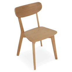 Clearance Nimara Rory spisebordsstol - Træstol i egetræsfiner