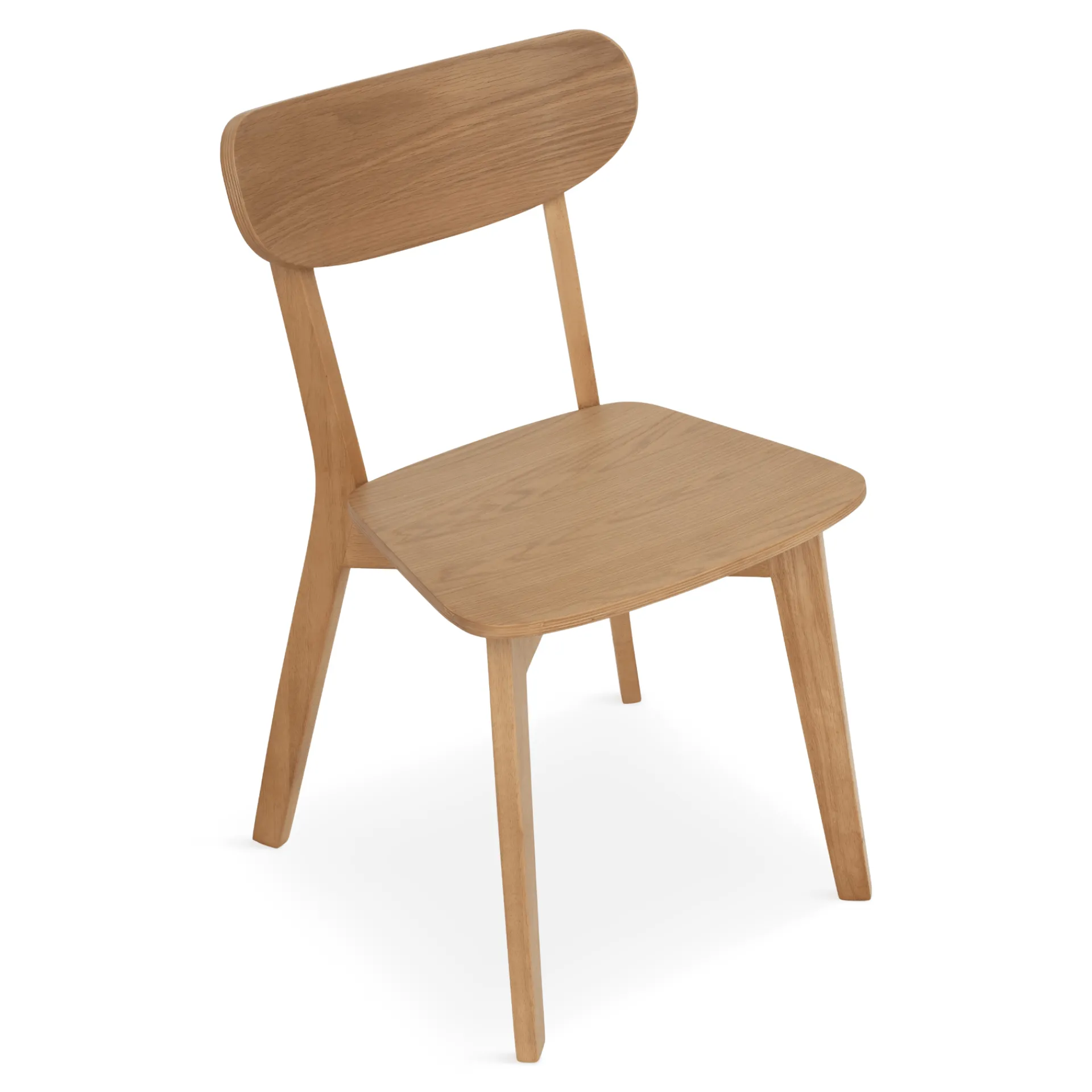 Clearance Nimara Rory spisebordsstol - Træstol i egetræsfiner