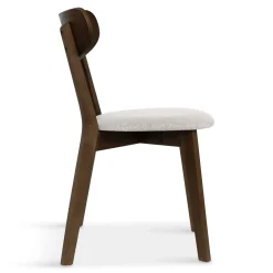 Best Nimara Rory spisebordsstol - Træstol i røget eg med polstret sæde