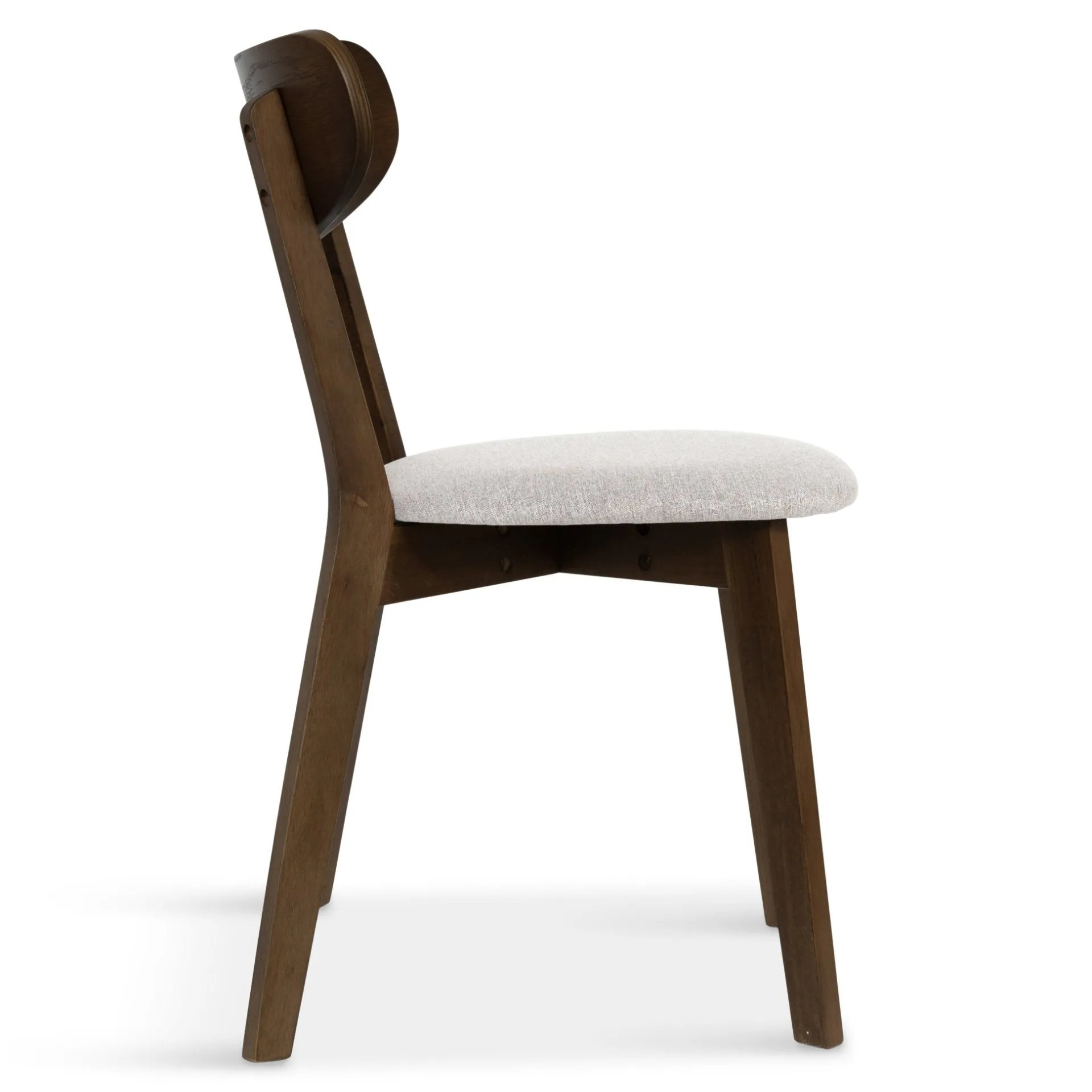 Best Nimara Rory spisebordsstol - Træstol i røget eg med polstret sæde