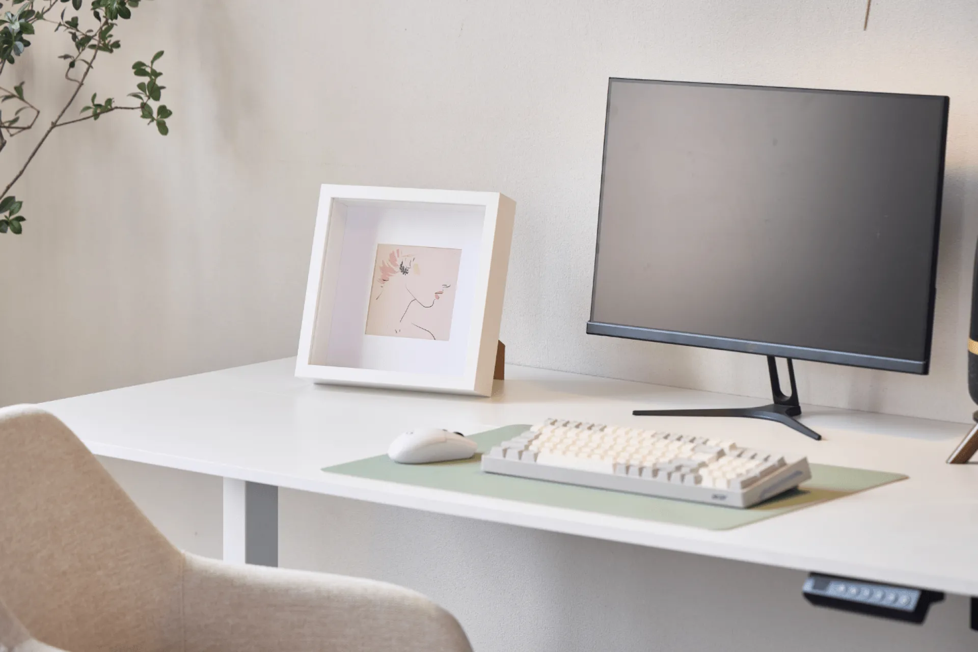 Nimara Salma dyb billedramme hvid 25x25 cm