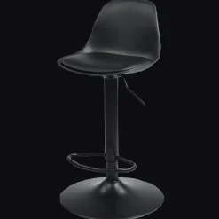 New Nimara Sandie barstol med justerbar højde - sort plast
