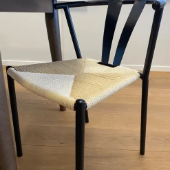 Clearance Nimara Shila spisebordsstol sort med flet