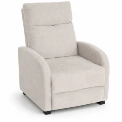 Best Nimara Silas lænestol i beige med vippefunktion og benstøtte