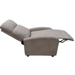 Nimara Silas lænestol i sand med vippefunktion og benstøtte