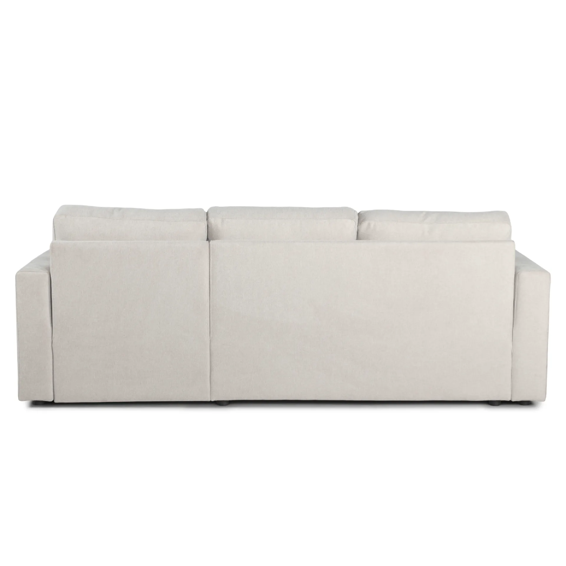 Discount Nimara Sinus beige sovesofa med vendbar chaiselong og opbevaring