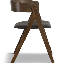 Online Nimara Spisebordssæt - Lewis lamel spisebord Ø120 cm med udtræk i røget egefiner + 4 x Samantha spisebordsstole i røget eg