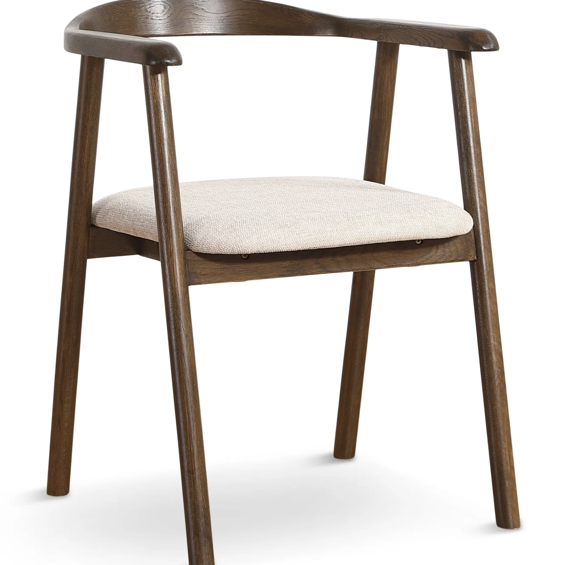 Outlet Nimara Spisebordssæt - Madelina sildebensbord 200 cm i røget egefiner + 4 x Jocelyn spisebordsstole i røget eg