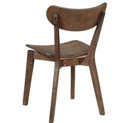 Hot Nimara Spisebordssæt - Miles rundt spisebord Ø120 cm (Røget Egefiner) + 4x Rory spisebordsstole i røget egelook