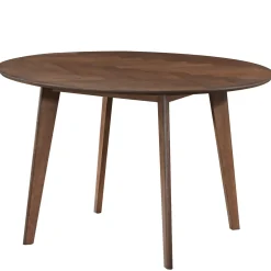 Hot Nimara Spisebordssæt - Miles rundt spisebord Ø120 cm (Røget Egefiner) + 4x Rory spisebordsstole i røget egelook