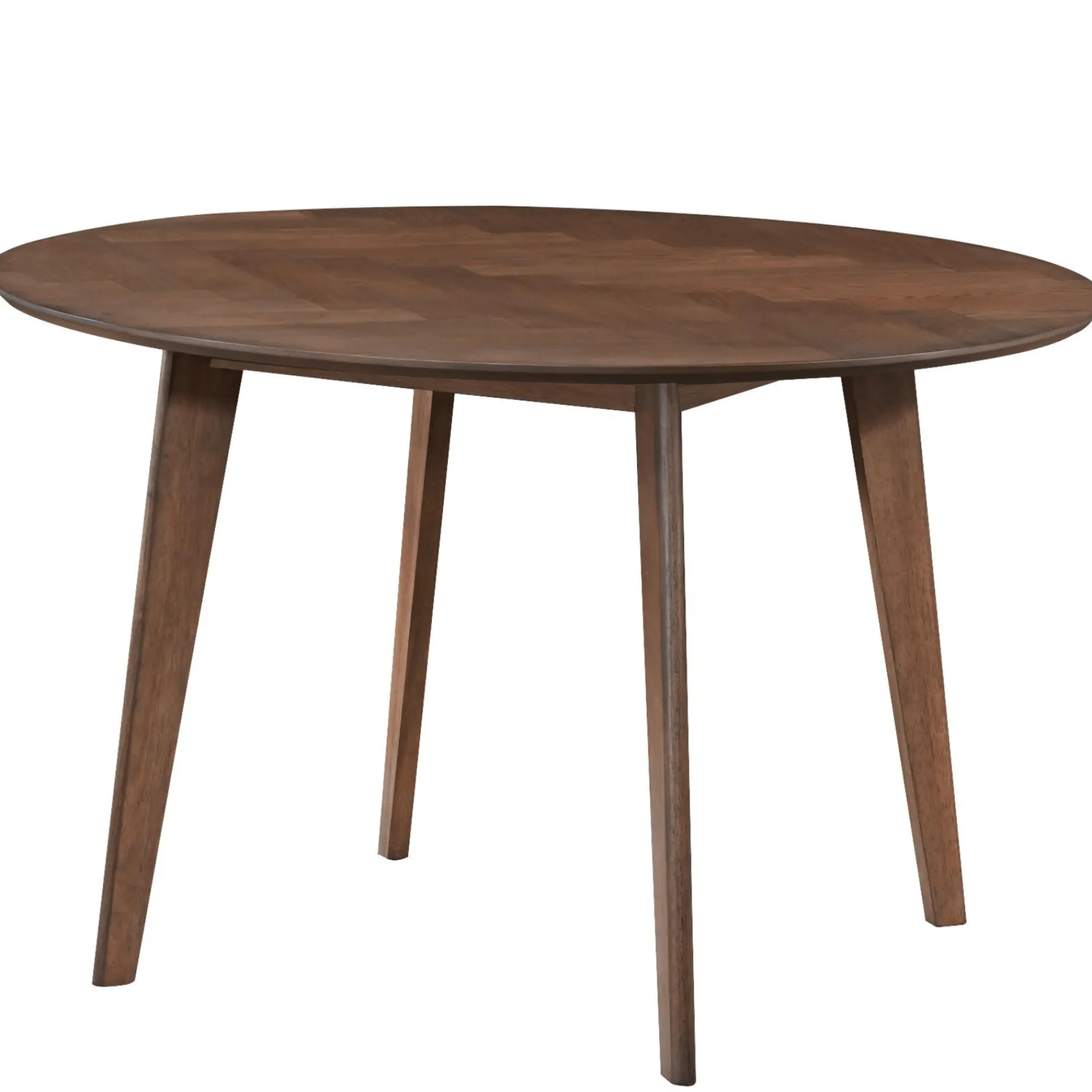 Hot Nimara Spisebordssæt - Miles rundt spisebord Ø120 cm (Røget Egefiner) + 4x Rory spisebordsstole i røget egelook