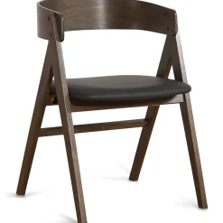 Outlet Nimara Spisebordssæt - Susan plankebord i røget eg 200 cm + 4 x Samantha spisebordsstol i røget eg