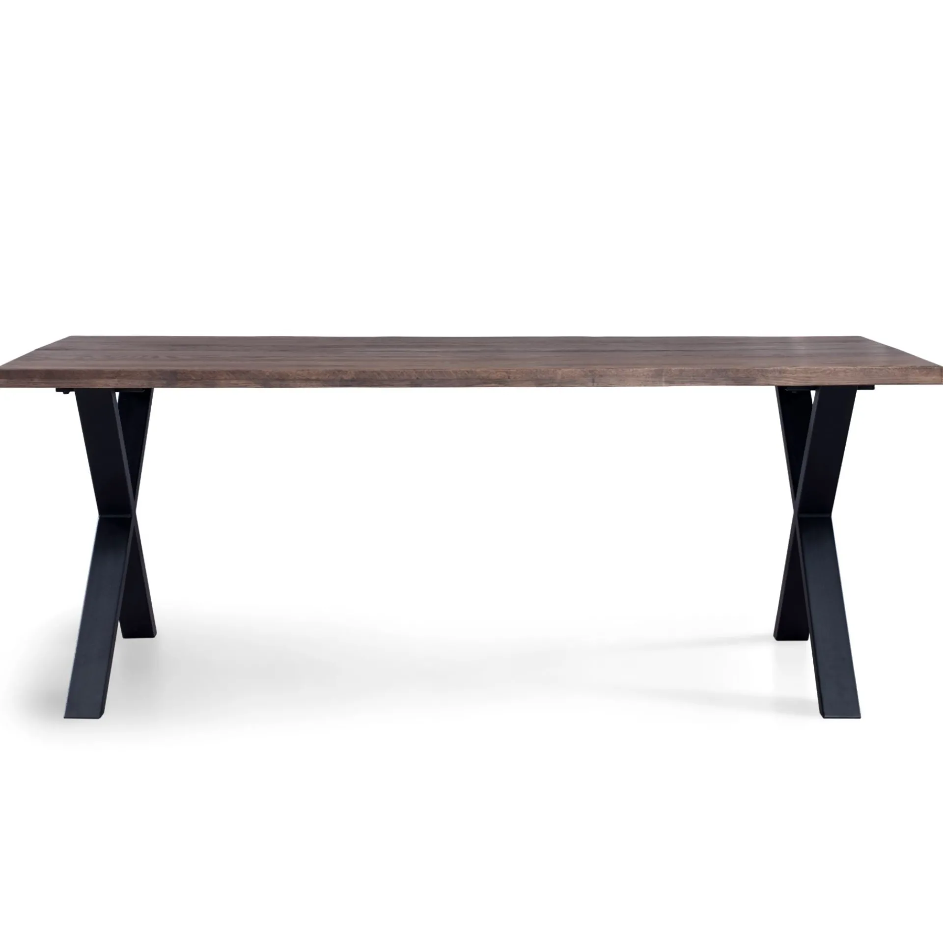 Outlet Nimara Spisebordssæt - Susan plankebord i røget eg 200 cm + 4 x Samantha spisebordsstol i røget eg