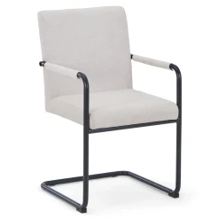 Outlet Nimara Tessa spisebordsstol i beige tekstil