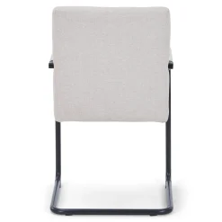 Outlet Nimara Tessa spisebordsstol i beige tekstil